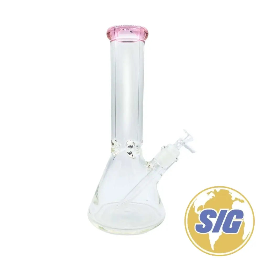 Classic Clear Water Pipe - Beaker / 12’’ / Milky Blue