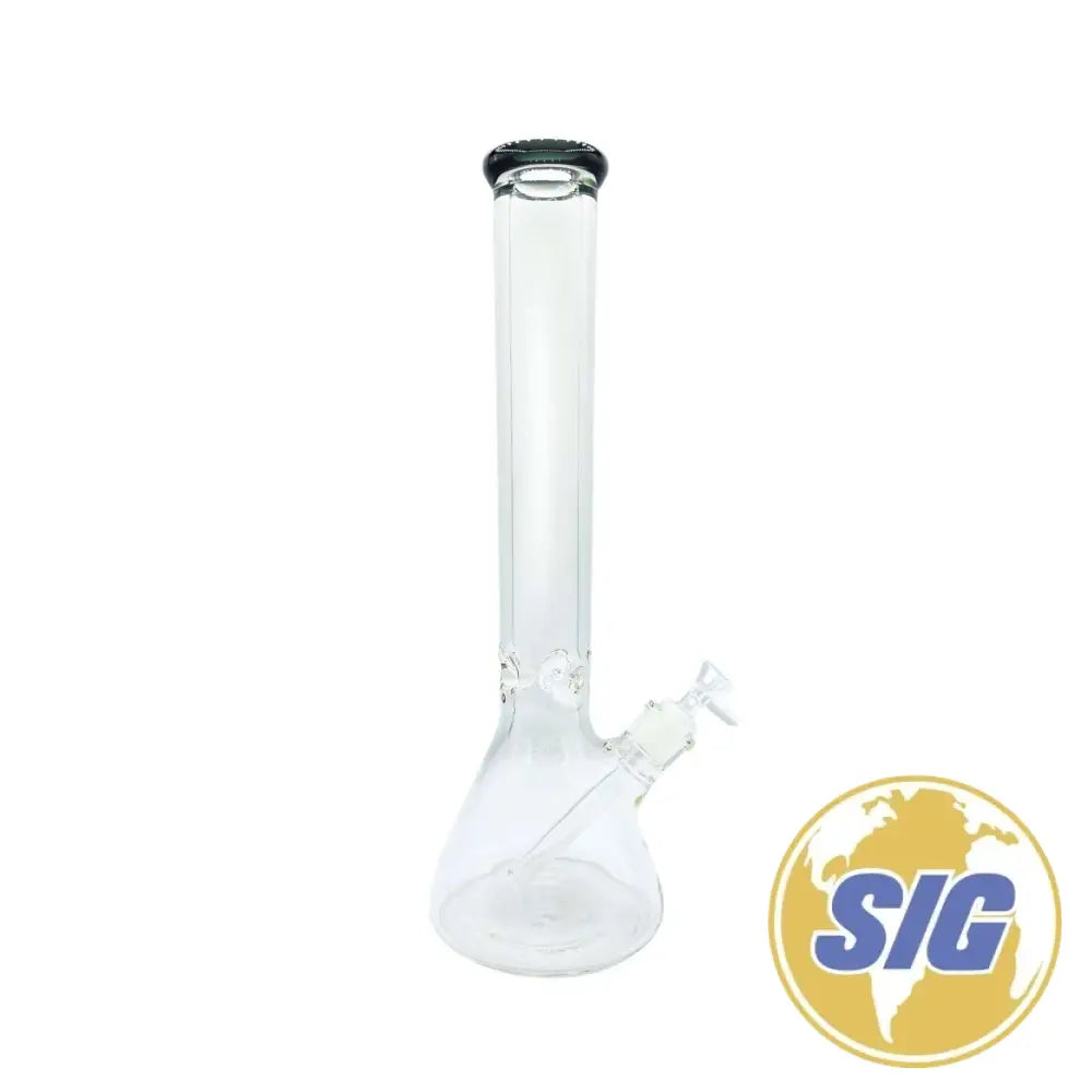 Classic Clear Water Pipe - Beaker / 16’’ / Black
