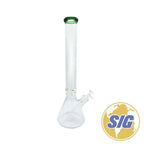 Classic Clear Water Pipe - Beaker / 18’’ / Green