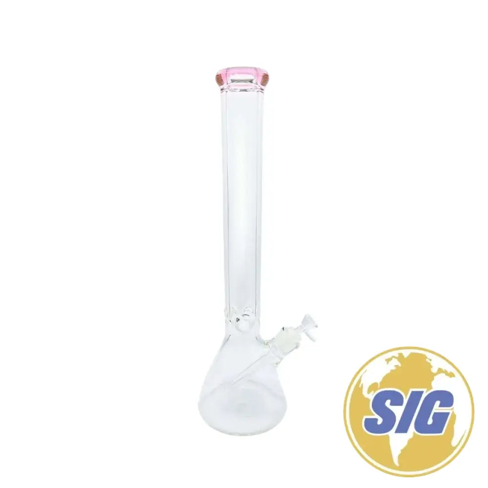 Classic Clear Water Pipe - Beaker / 18’’ / Milky Blue