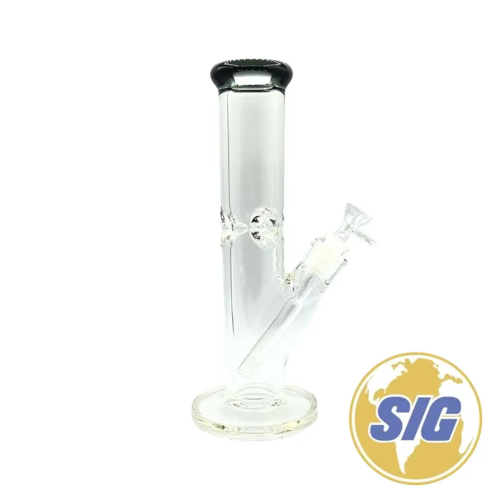 Classic Clear Water Pipe - Straight / 12’’ / Black