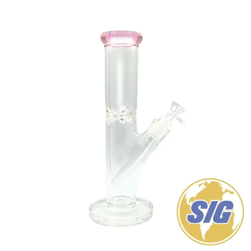 Classic Clear Water Pipe - Straight / 12’’ / Milky Blue