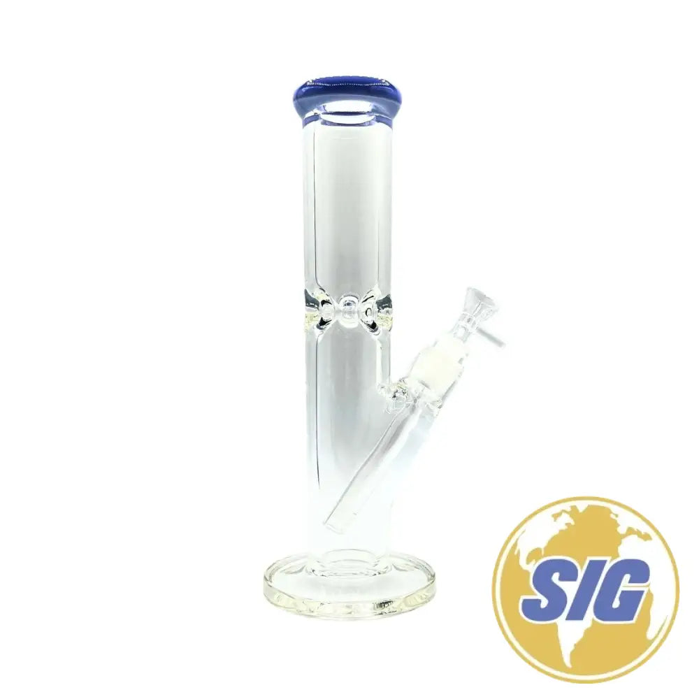 Classic Clear Water Pipe - Straight / 12’’ / Pink