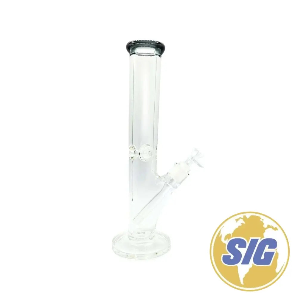 Classic Clear Water Pipe - Straight / 14’’ / Black