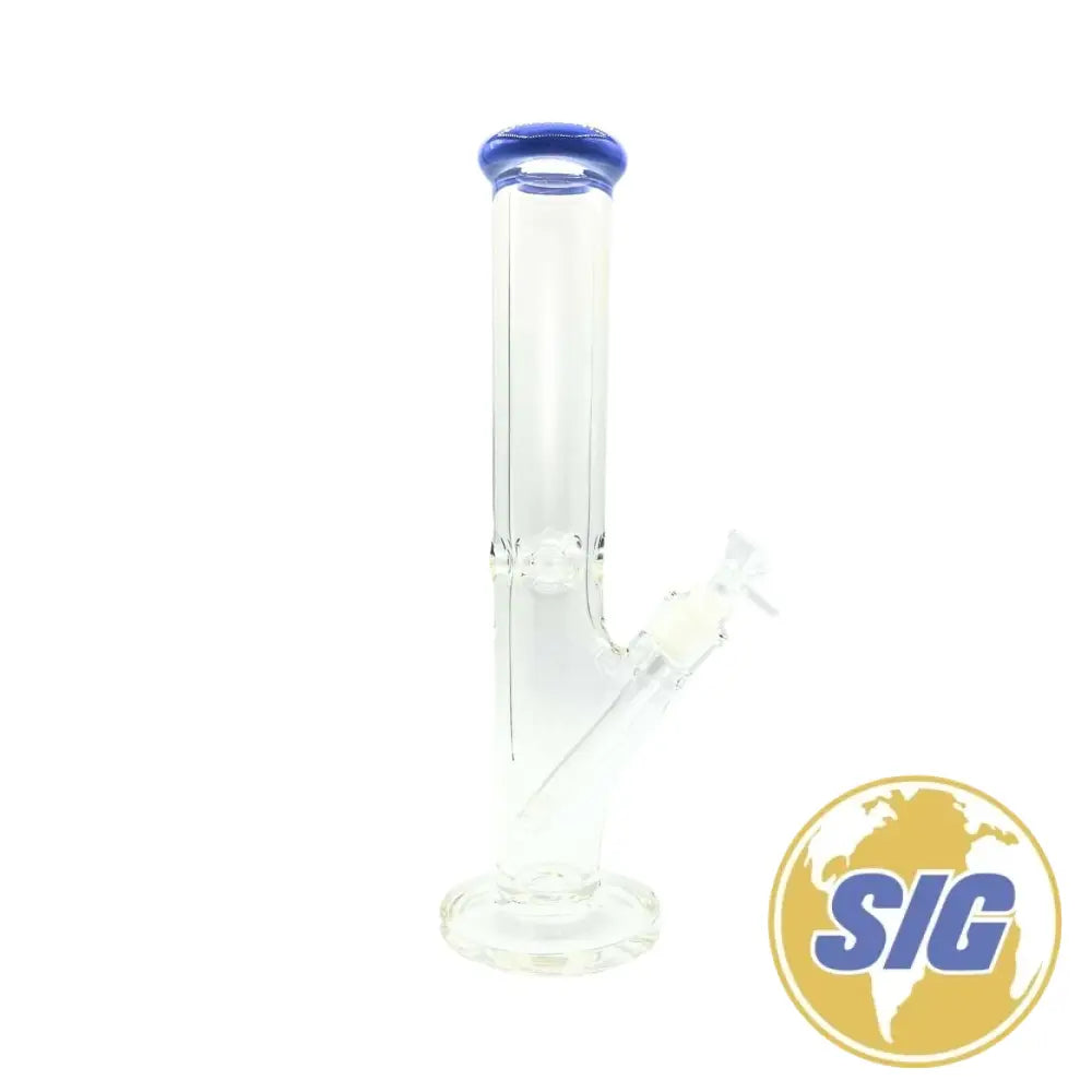 Classic Clear Water Pipe - Straight / 14’’ / Pink