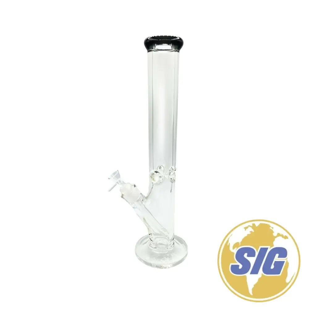 Classic Clear Water Pipe - Straight / 16’’ / Black