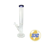 Classic Clear Water Pipe - Straight / 16’’ / Blue