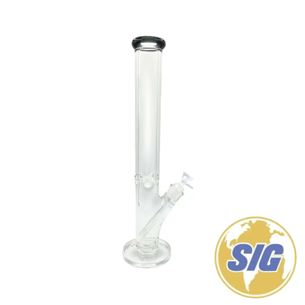 Classic Clear Water Pipe - Straight / 18’’ / Black