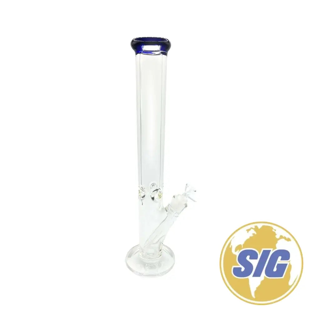Classic Clear Water Pipe - Straight / 18’’ / Blue