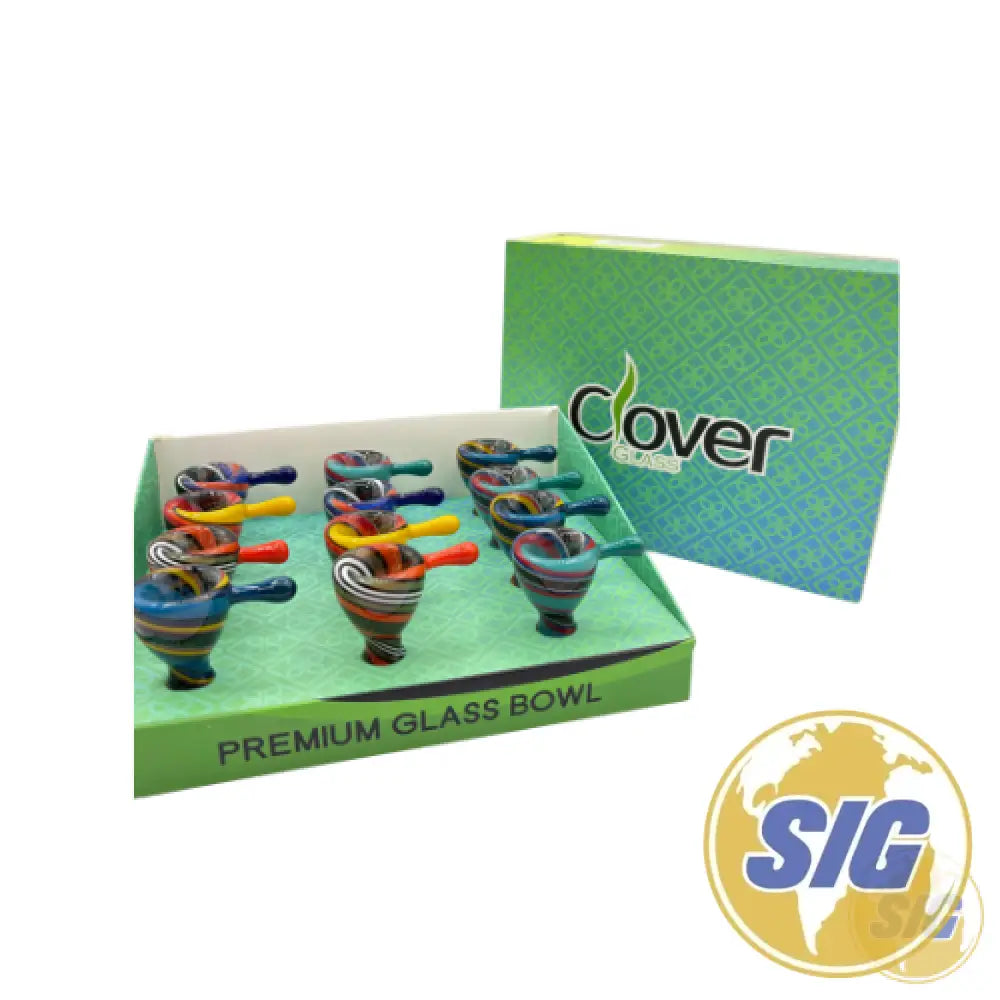 Clover Striped Glass Bowls | REF: WPH-703|