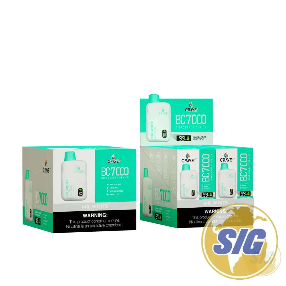 Crave BC7000 Disposable Vape - Mr. White
