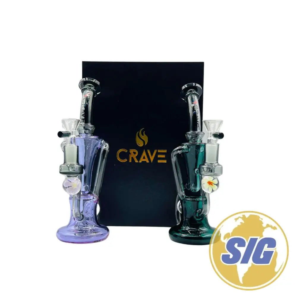 Crave Bloom Stack Water Pipe |REF: CRO-1319| - Green