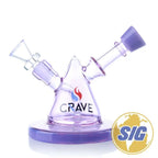 Crave Dual Chamber Water Pipe |REF: C-RL 2379| - Purple