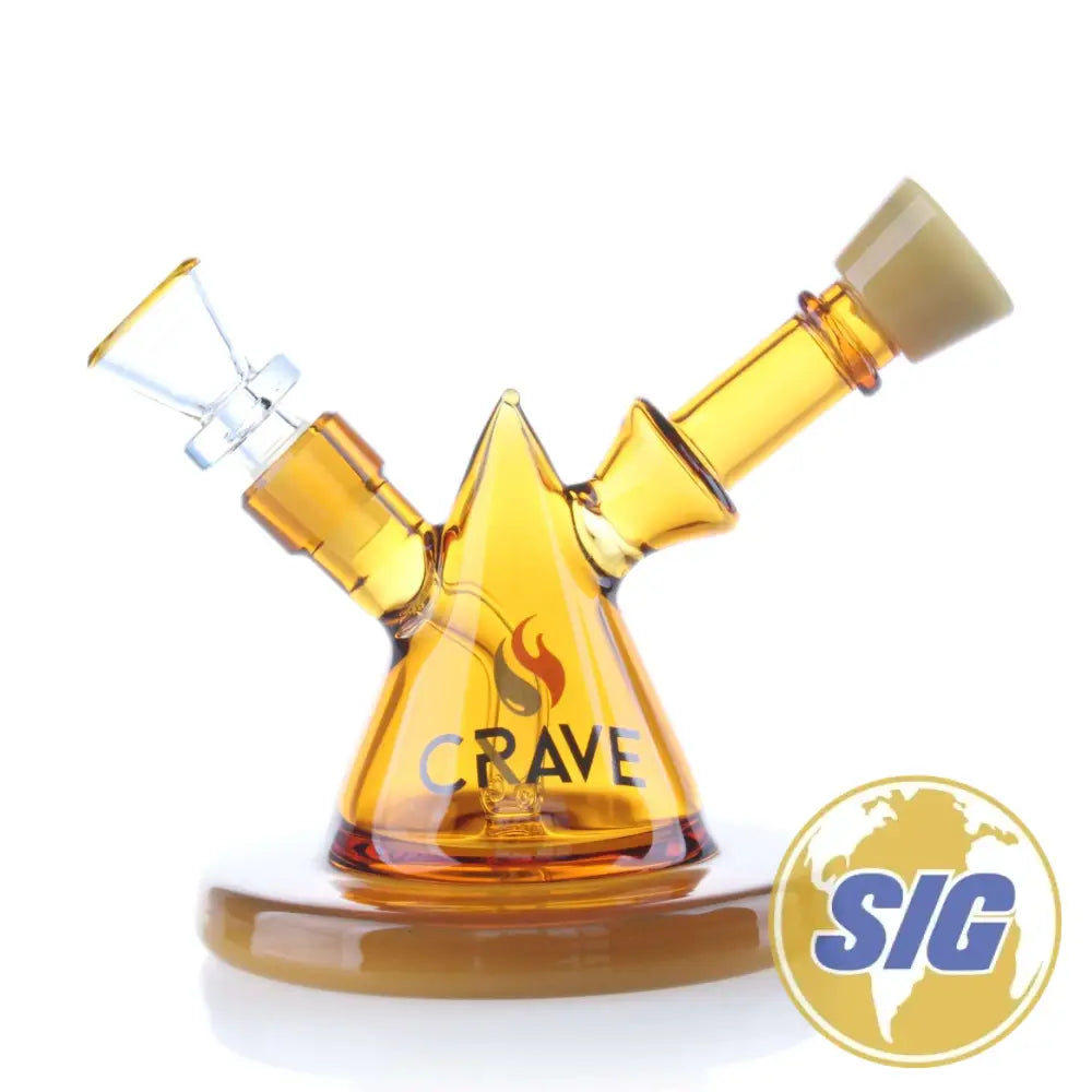 Crave Dual Chamber Water Pipe |REF: C-RL 2379| - Yellow