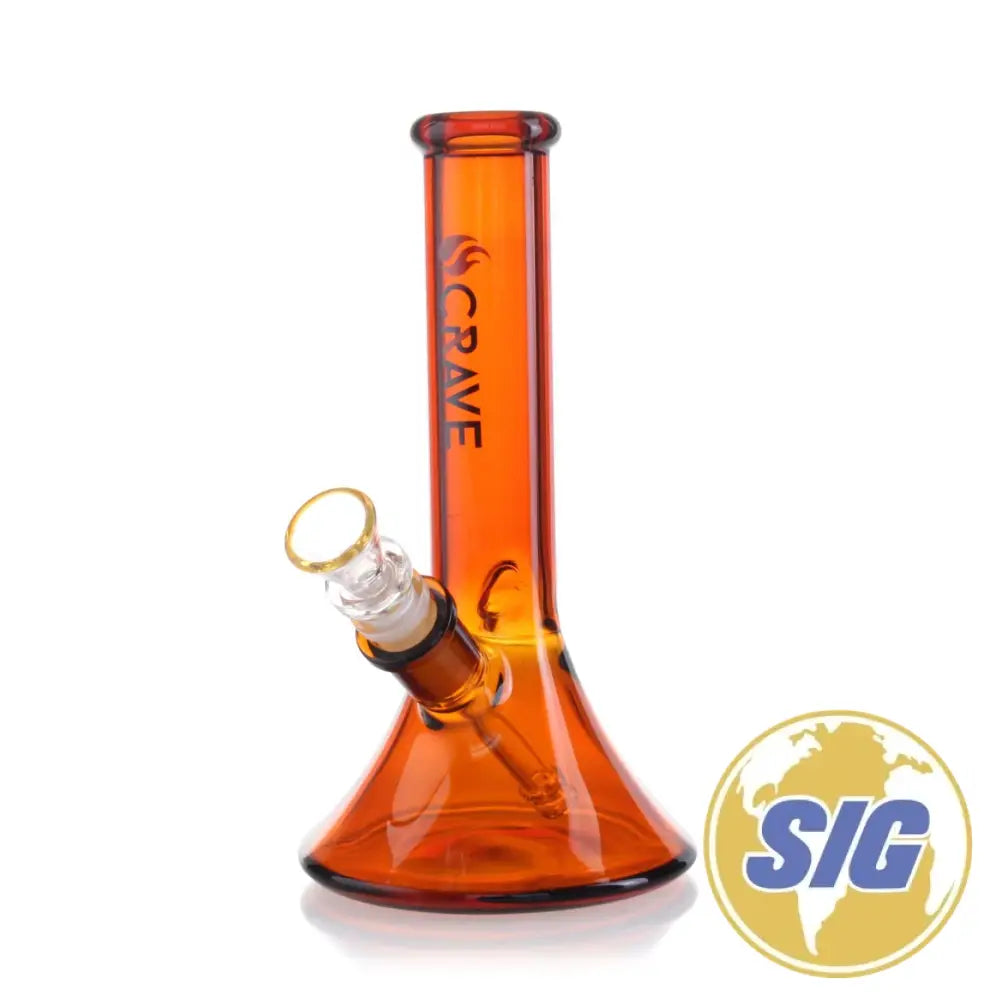 Crave Elegant Curvature Water Pipe |REF: C-RL 2364| - Amber