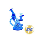 Crave Futuristic Twist Water Pipe |REF: C-RL 2353| - Blue