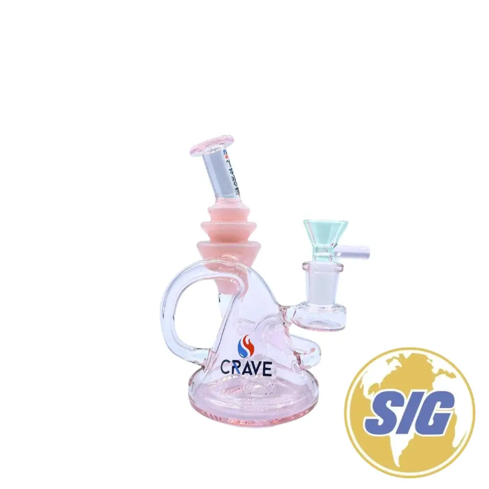 Crave Futuristic Twist Water Pipe |REF: C-RL 2353| - Pink