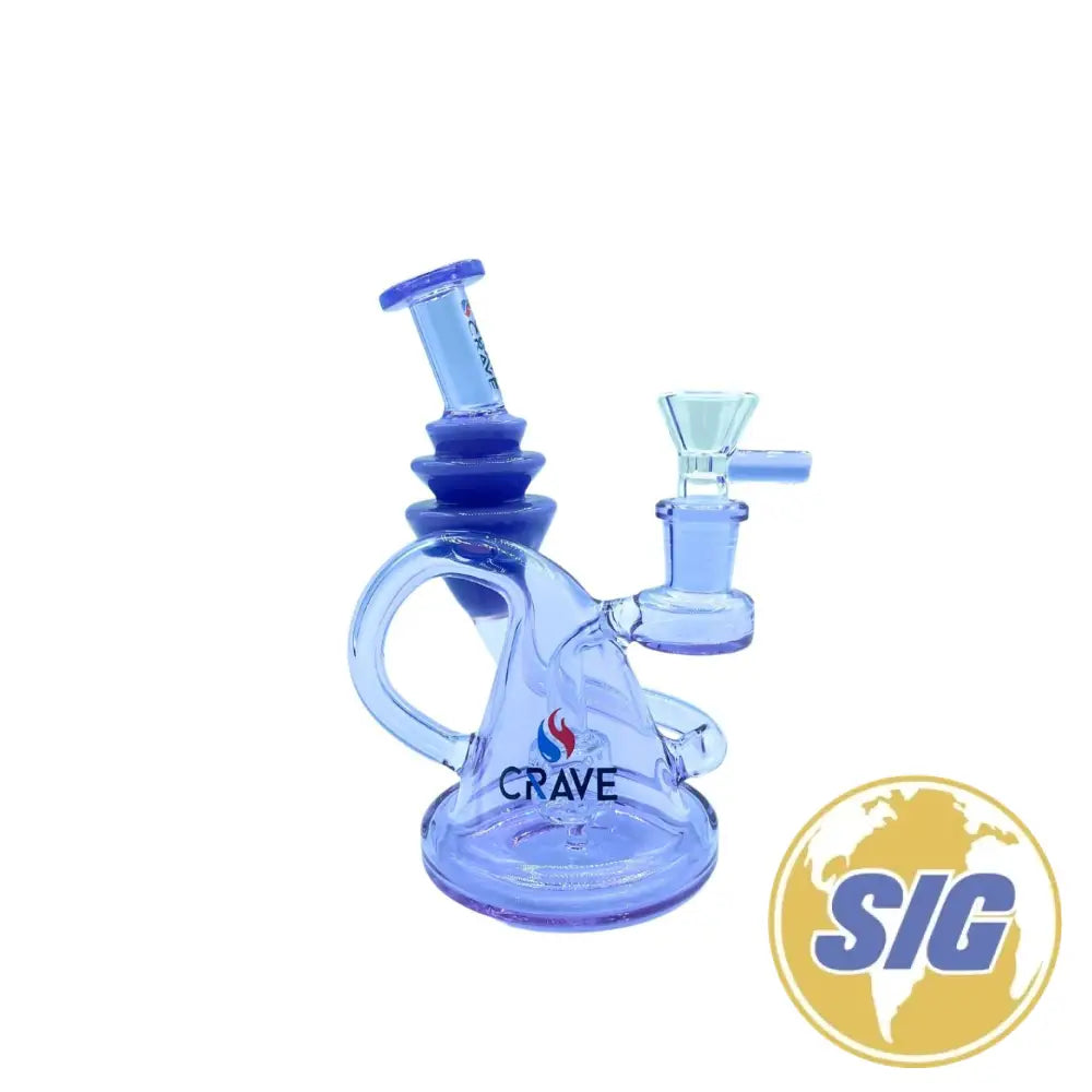 Crave Futuristic Twist Water Pipe |REF: C-RL 2353| - Purple