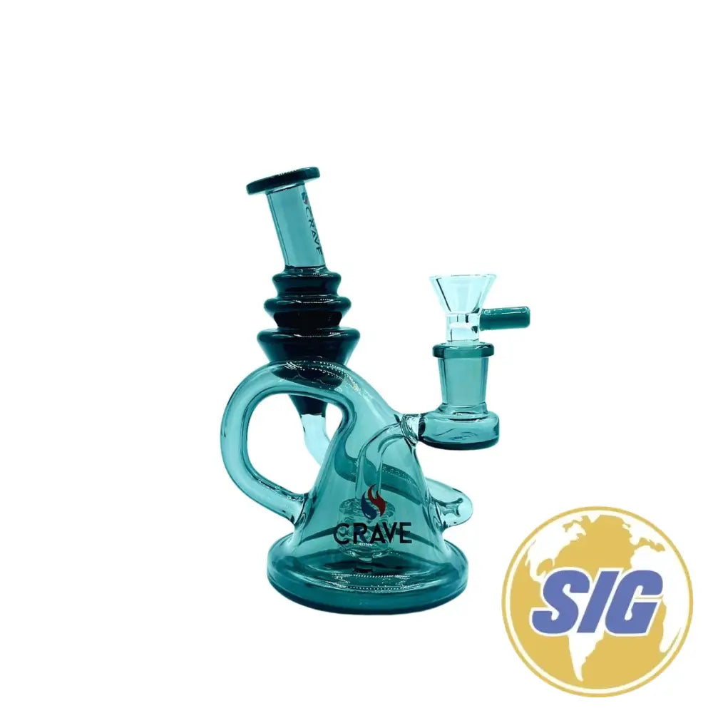 Crave Futuristic Twist Water Pipe |REF: C-RL 2353| - Teal