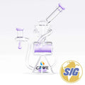 Crave Glass Barrel Recycler |REF: WP CRO 1329| - Purple