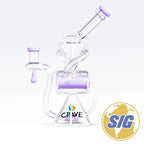 Crave Glass Barrel Recycler |REF: WP CRO 1329| - Purple