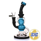Crave Glass Blacked Out Colored Mid |REF: WP CRO 1354| - Blue-D