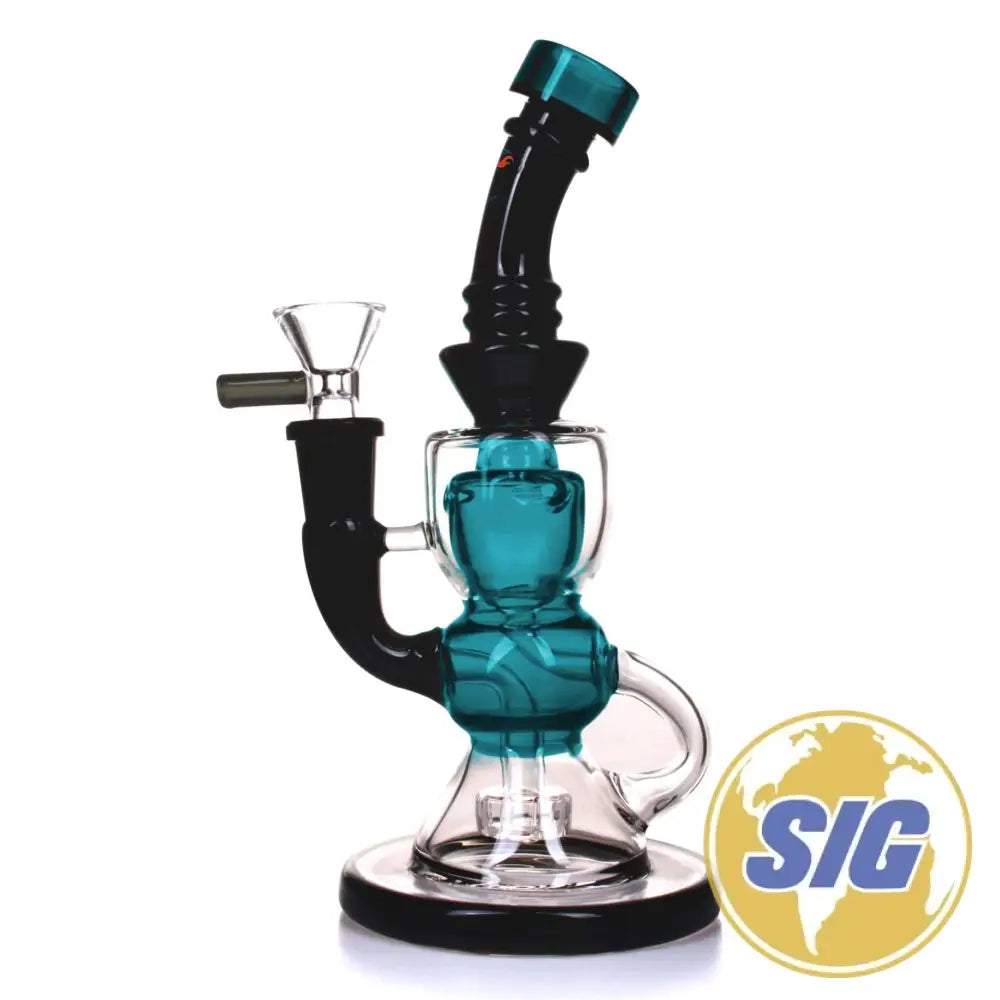 Crave Glass Blacked Out Colored Mid |REF: WP CRO 1354| - Teal