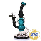 Crave Glass Blacked Out Colored Mid |REF: WP CRO 1354| - Teal