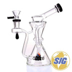 Crave Glass Circ Perc Recycler |REF: WP CRO 1331| - Black