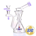 Crave Glass Circ Perc Recycler |REF: WP CRO 1331| - Purple