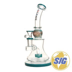 Crave Glass Circ Perc Rig |REF: C-RO 1031| - Blue