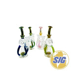 Crave Glass Donut Recycler |REF: WP CRO 1362| - Blue
