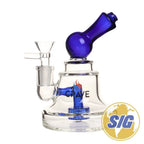 Crave Glass Long Mouthpiece Rig |REF: C-RO 1210| - Blue