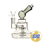 Crave Glass Long Mouthpiece Rig |REF: C-RO 1210| - Smoke Grey