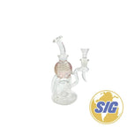 Crave Glass Metallic Sphere Recycler |REF: WP CRO 1359| - Pink