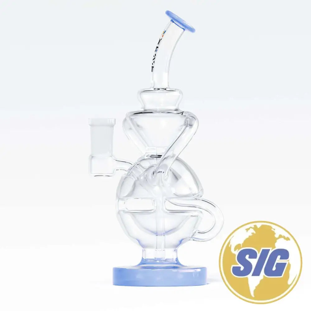 Crave Glass Orb Recycler |REF: WP CRO 1330| - Blue