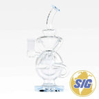 Crave Glass Orb Recycler |REF: WP CRO 1330| - Blue-D