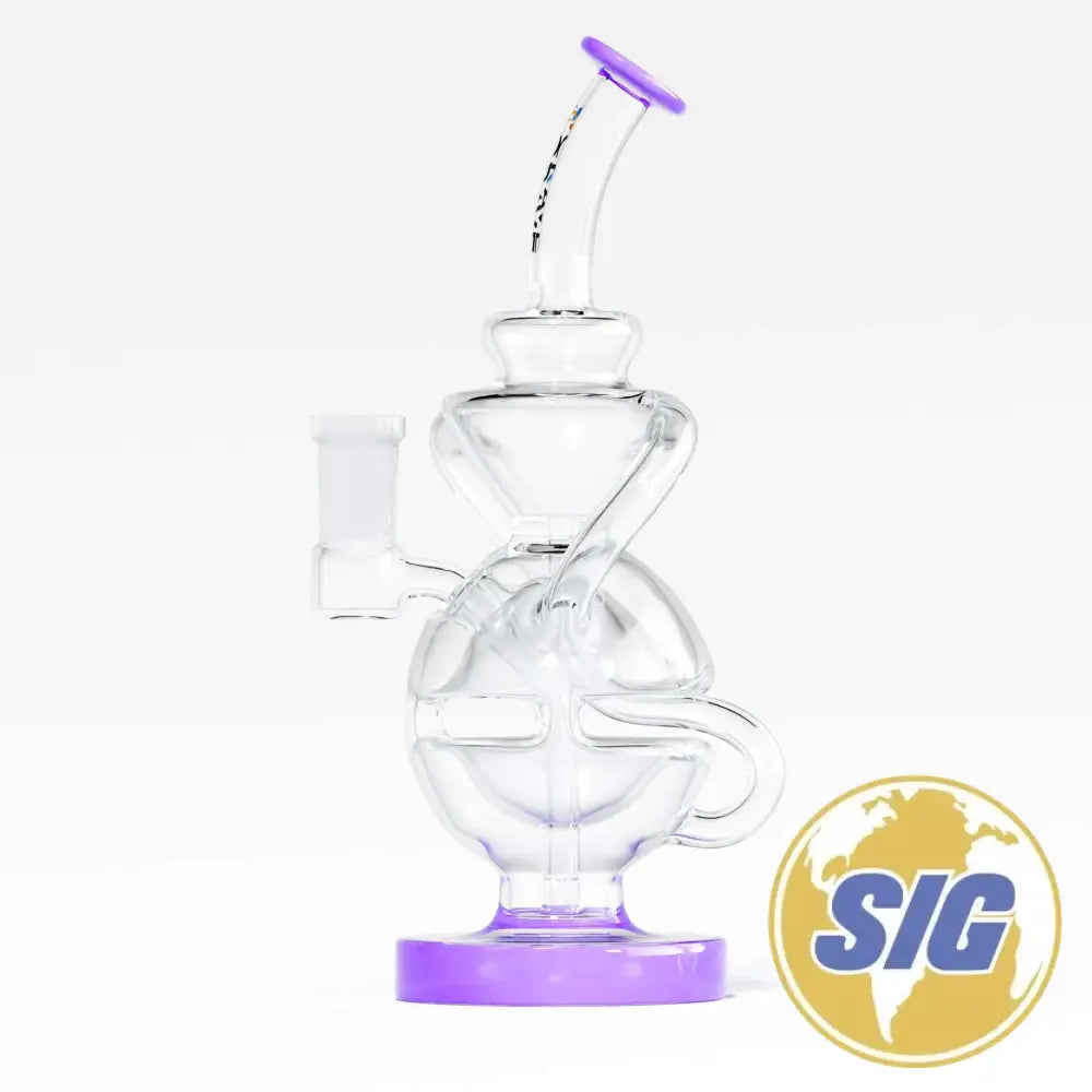 Crave Glass Orb Recycler |REF: WP CRO 1330| - Purple
