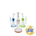 Crave Glass Stacked Perc |REF: WP CR-27| - Light Green