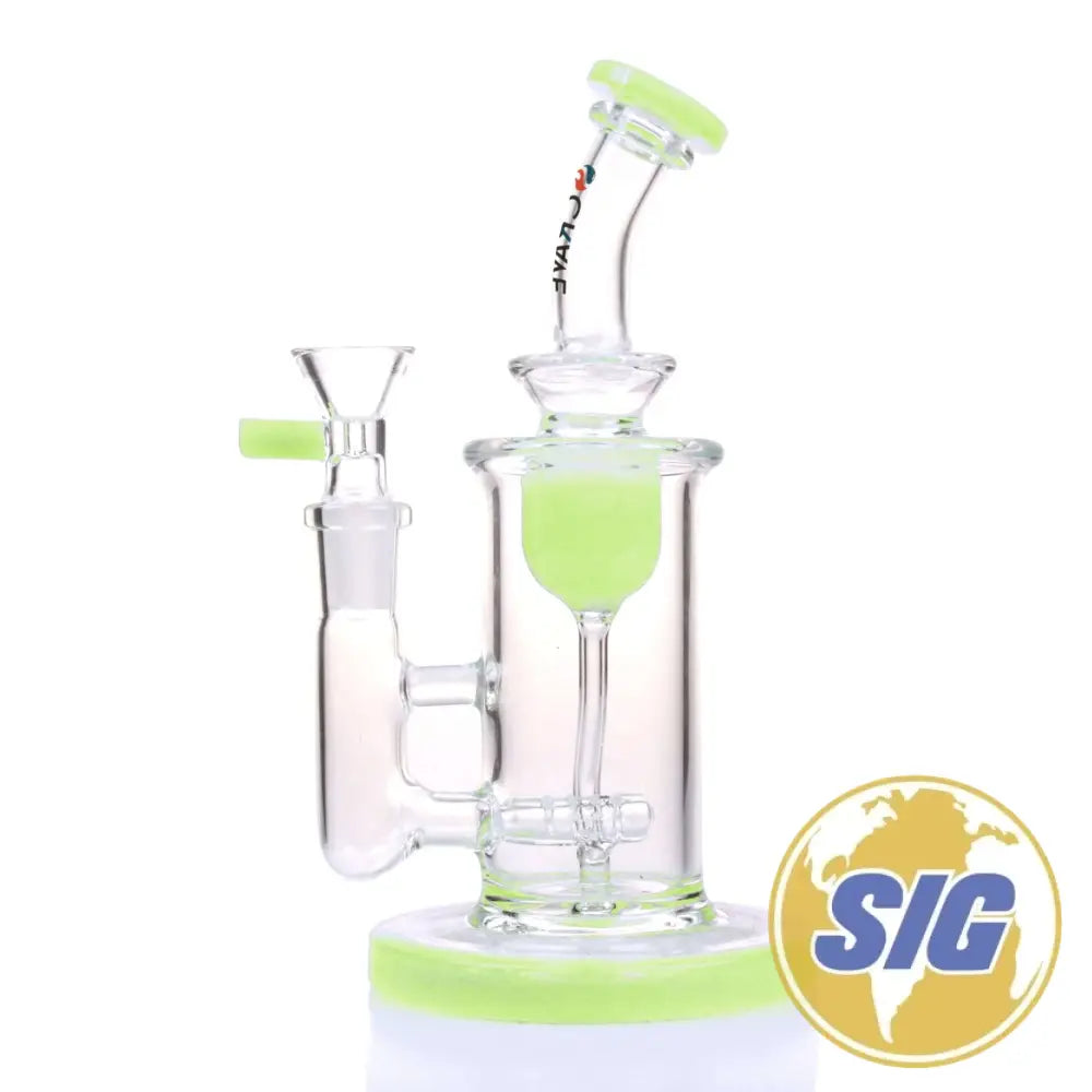 Crave Glass w/ Inline Perc |REF: WP C-RO 1360| - Green
