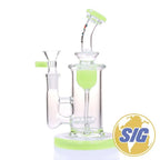 Crave Glass w/ Inline Perc |REF: WP C-RO 1360| - Green