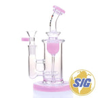 Crave Glass w/ Inline Perc |REF: WP C-RO 1360| - Pink