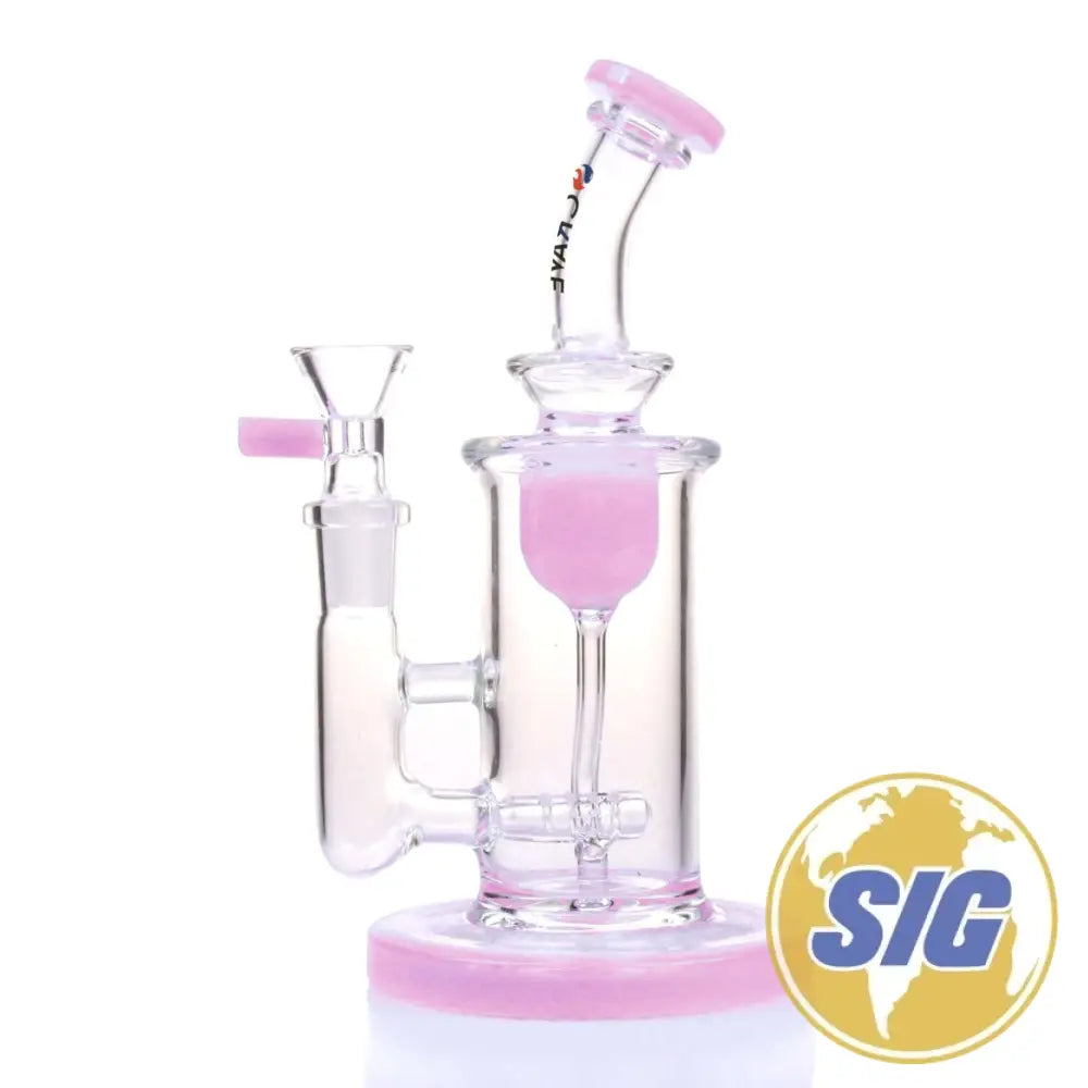 Crave Glass w/ Inline Perc |REF: WP C-RO 1360| - Pink