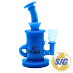 Crave Glass Water Pipe Brief Case Set |REF: Crave 2858| - Blue
