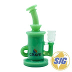 Crave Glass Water Pipe Brief Case Set |REF: Crave 2858| - Green