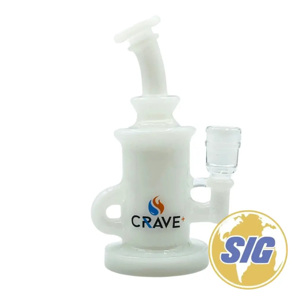 Crave Glass Water Pipe Brief Case Set |REF: Crave 2858| - White