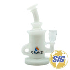 Crave Glass Water Pipe Brief Case Set |REF: Crave 2858| - White