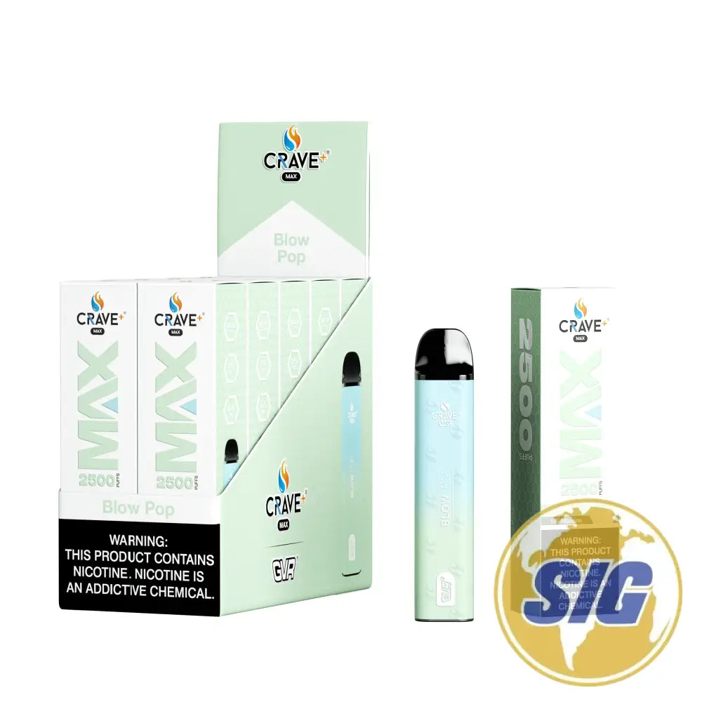 Crave Max Mesh Coil 2500 Puffs Disposable Vape - BLOW POP