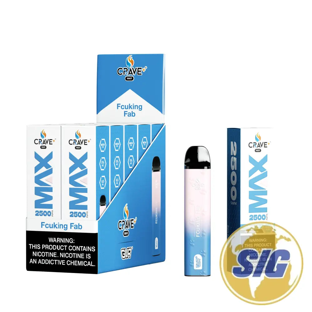Crave Max Mesh Coil 2500 Puffs Disposable Vape - FCUKING FAB