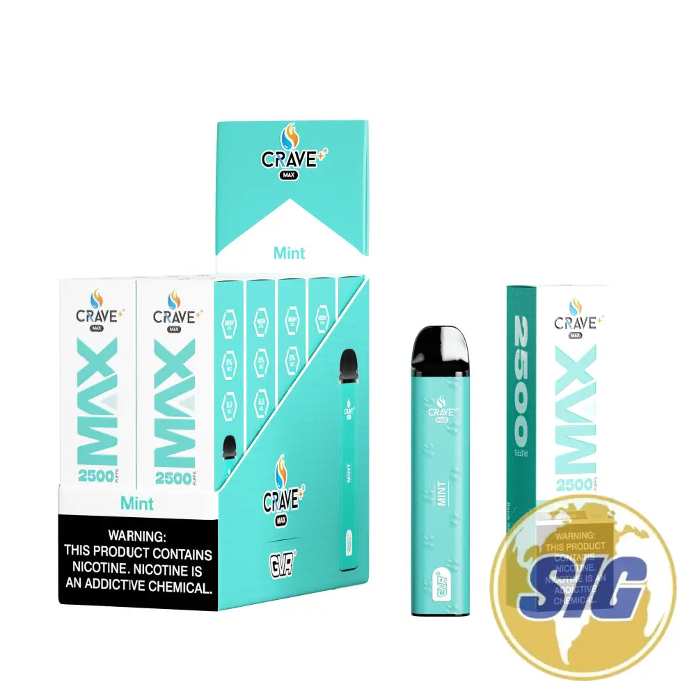 Crave Max Mesh Coil 2500 Puffs Disposable Vape - MINT